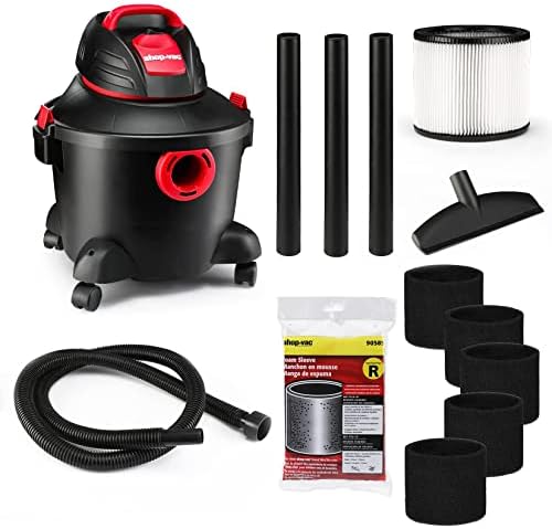 Shop-Vac 6 galão 3.0 pico hp vácuo seco úmido+ 90585 filtro de manga de espuma