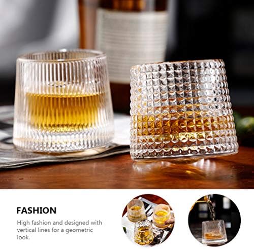 Cabilock Martini Tumbler Crystal Whiskey Glassy Whiskey Tumbler Copo Copo de copo de copo de copo de copo de copo de copo de copo de copo de copo de copo para coquetel de bourbon Manhattans 160ml Espresso óculos