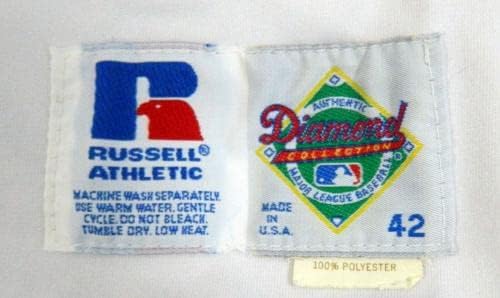 1992 San Francisco Giants Bob Lillis 5 Game usou White Jersey DP08467 - Jogo usado MLB Jerseys