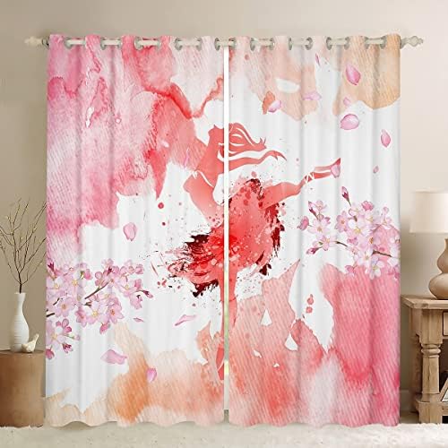 Cortinas de dançarino de balé erosebridal para crianças meninas adultas, estrelas douradas estrelas arco -íris cortinas de blecaute