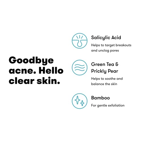 Cleanser de ácido salicílico Proactiv Acne Body Cleanser e acne, barra de sabão de lavagem de face e corpo- 4,5 onças