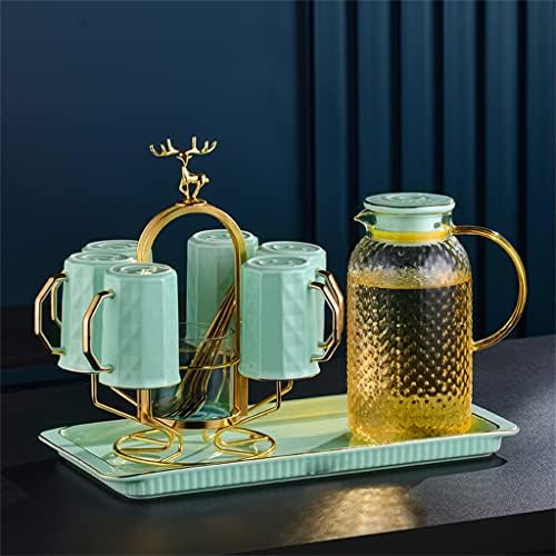 Xwozydr water xícara conjunto de chá de chá da tarde conjunto de água para casa sala de estar nórdica Cerâmica xícara de chá bule