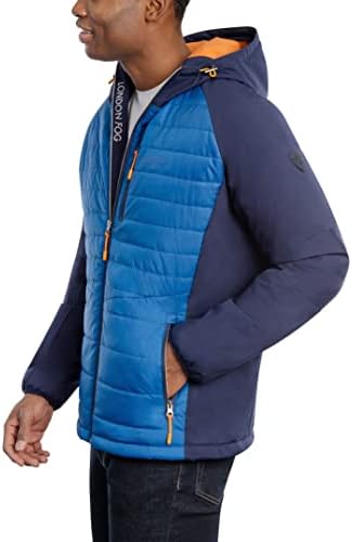 London Fog Men's Mixed Media Active Jacket