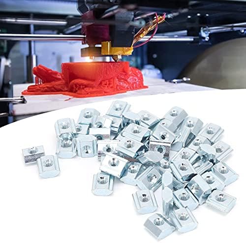 Acessórios para impressoras 3D, aço carbono T -Type M3 Slider Slider Slider 50pcs Nomes da UE Padrão para trabalhador para impressora