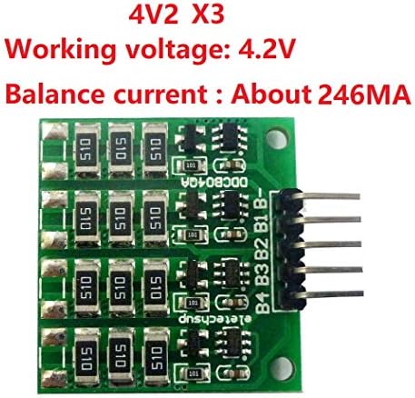 ELETECHSUP 4.2V 4.2/RB 246MA 1-4 CELULA 3,7V Polímero de íons de li 3.2V LifePO4 Bateria de lítio Pacas de bateria de carga Balance