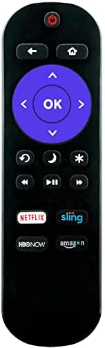 Controle remoto Compatível com toda a TV ROKU nítida com atalhos de sling da HBO Netflix - nenhuma configuração é necessária