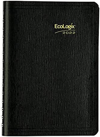 Brownline 2022 Ecologix Weekly Planner, livro de compromissos, 12 meses, janeiro a dezembro, encadernação de dois fios,