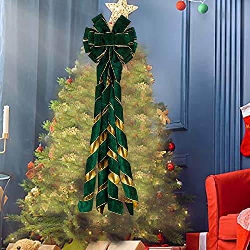 Decoração de árvore de Natal, régua de arco, decoração de árvore decoração de arco porta de natal para a frente