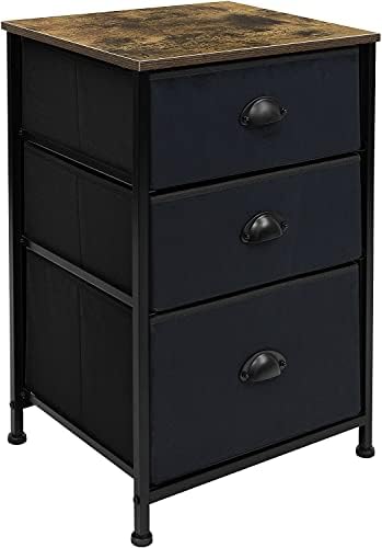 Sorbus NightStand com 2 gavetas, móveis de cabeceira e cômoda de mesa final para casa para casa, acessórios para o quarto,