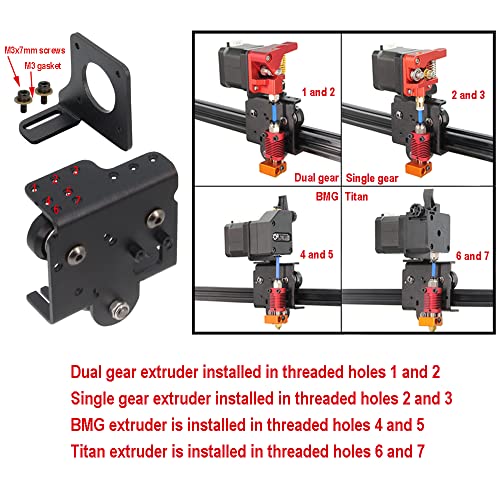 Atualização do BEFENYBAY Placa de suporte direta de extrusão direta Filamento flexível para Ender 3/CR-10 3D Impressora