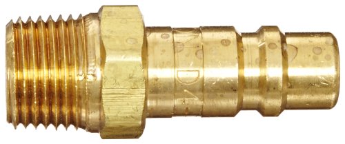 Dixon Valve D4M4 -B Brass Industrial Interchange Conjunto pneumático, mamilo, 1/2 acoplamento x 1/2 - 14 NPTF Male thread