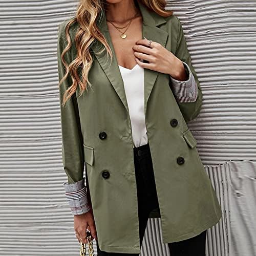Minge Home Spring Spring Plus Size Casacos para mulheres Trendy Slave Lappel Lappel Cool Button Solid Sold Fit Coats Mulheres