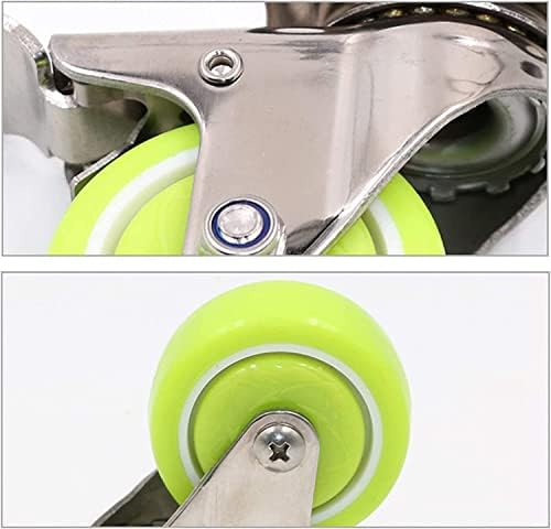 Morices rodas rodas para móveis, rodas giratórias giratórias de 360 ​​graus, rodas de carrinho com nylon, roda de moldura