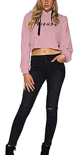 Letras casuais femininas iDepet impressão top top solto amigas camise