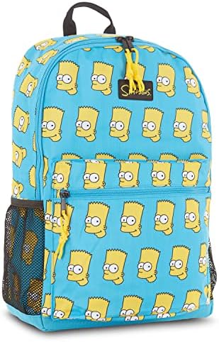 Os Simpsons Homer Allover Backpack Krusty the Clown, Homer, Bart e Lisa Bookbag - MACKSACA para todos