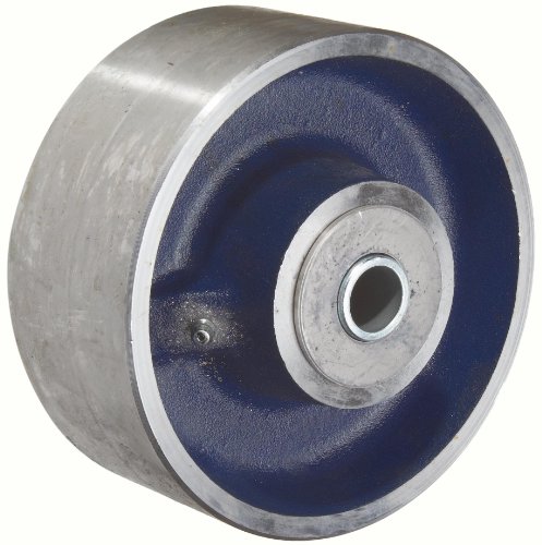 Casters RWM FSR-0625-12 6 Diâmetro x 2-1/2 Roda de aço forjada de piso com rolamento de rolamento para eixo de 3/4 , 5000 lbs capacidade