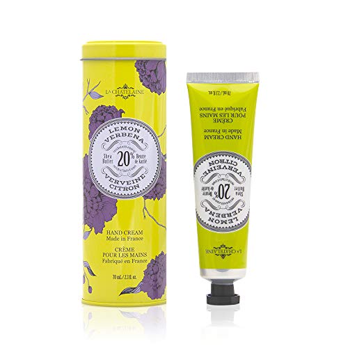 La Chatelaine Tin com creme para as mãos | 20% de manteiga de karité orgânica, óleo de argan e calêndula | Hidratante e nutritivo