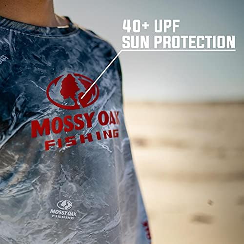 Camisas de pesca patrióticas masculinas de Oak Mossy com proteção solar