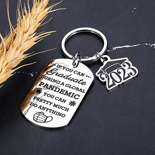 Classe engraçada de 2023 Presentes de graduação para homens Men Keychain 2023 Seniors High School College Graduation Gifts for Son filha meninas meninas inspiradoras 2023 Grad Girth para ela Graduação PhD Gifts