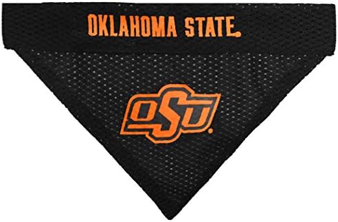 Pets First Collegiate Pet Acessórios, bandana reversível, cowboys do estado de Oklahoma, Large/X-Large