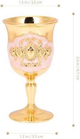 Sewroro Goblet Copo de cálice real em relevo: copo de cálice de cálice vintage copo de vinho copo Copa de casamento