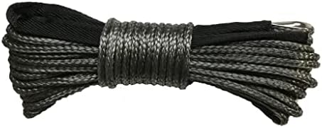 GOOFFY JHWSX 8mm x 25m Winch Synthetic corda linha de cordas 12 fios de cabo de reboque off-road com corda de manga