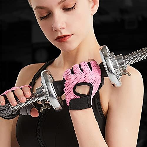 Luvas de treino com suporte de pulso dedo completo para mulheres glovesesexercise treinamento de pulso sem escorregamento de meio dedo