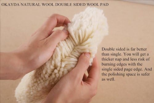 Almofadas de enceramento de polimento de lã genuínos de lã genuína