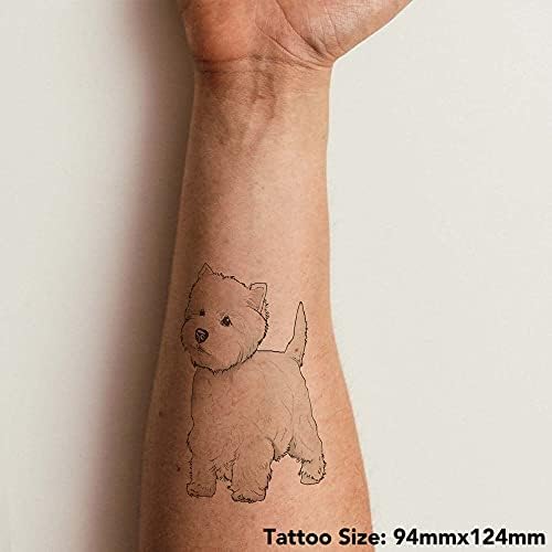 Azeeda 4 x 'Westie Dog' Tattoos