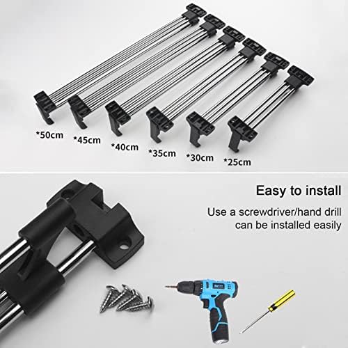 Jiaockjiao simples Extendível Pull-out Closet Valet Rod, cabides de calças retráteis deslizantes para penduramento, para armazenamento