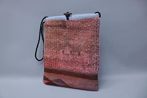 Bolsa tradicional de travesseiro de sarikaya, bolsa chique, saco de kilim casual feminino, bolsa de tapete artesanal, 12x14, melhor presente para ela, bolsa de tecido, bolsa de maquiagem, bolsa de kilim, ombro,