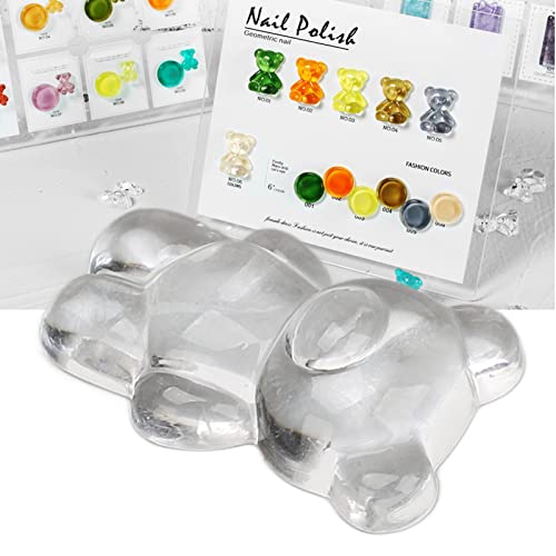 Posto de exibição da arte da unha, 50 peças de exibição de esmalte de gel transparente Stand Fake Nails Color Display Card