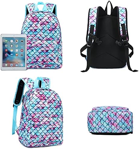 Mochila Blubon para meninas mochila pré -escolar infantil com lancheira de lancheira de lancheira para crianças do jardim de infância de bolsas escolares