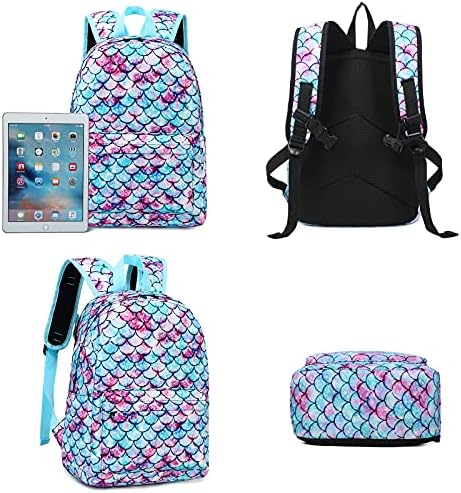 Mochila Blubon para meninas mochila pré -escolar infantil com lancheira de lancheira de lancheira para crianças do