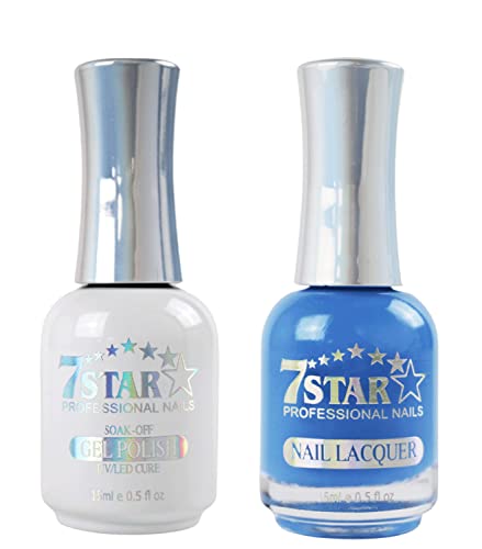 7 estrelas em gel de gel e laca de unhas vegana correspondente 2 ct/pk