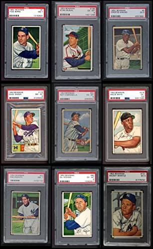 1952 Baseball Bowman Complete Conjunto Ex/Mt