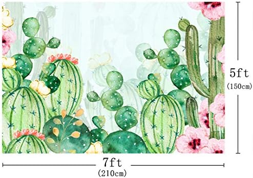 7x5ft cactus fiesta floral foto cenário de pano de pano de bebê