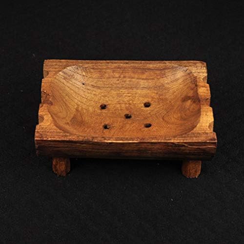 Hemoton Wood Soap Solter Sooned Sober Soap Soap Sonet Holder Banheiro Plataforma de prato para sabonete Soop Sponge Saber Banheiro Stand para Home Hotel Soapdish