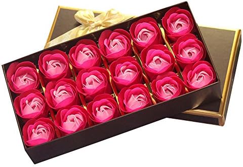 Cabide de cerimônia de casaco branco ousado 18pcs Banho sabonete de casamento corpo flor rosa festa perfumada Petal Decoração