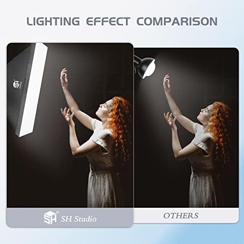 Kit de iluminação de fotografia SH Softbox 700W Equipamento de iluminação contínua com soquete E27 5500K BULBS1