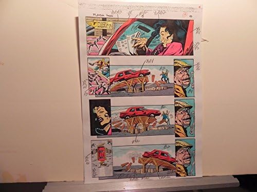 Guia de cores anual nº 5 de super -herói do Flash DC vintage assinado por Adrienne Roy PG10
