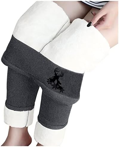Alta calças quentes das perneiras sem costura e perneiras de veludo de veludo Lambing Fleece Leggings outono e inverno feminino