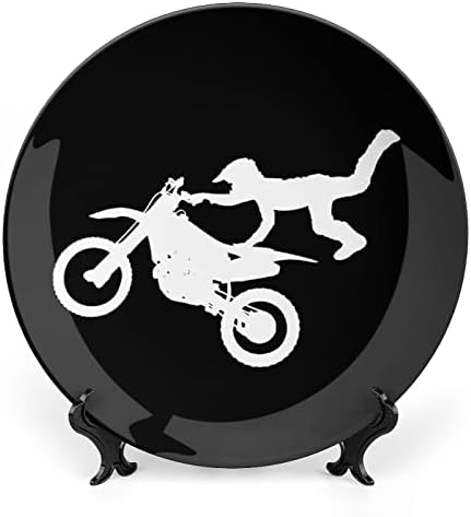 Bicicleta Motocross Bike pendurado Cerâmica Placa decorativa com exibição Presentes de casamento de aniversário de exibição para casal