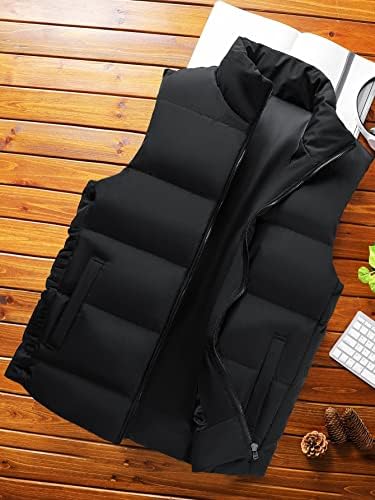 Jackets QYIQU para homens - Men 1pc Zipper Front Colet Puffer Casat