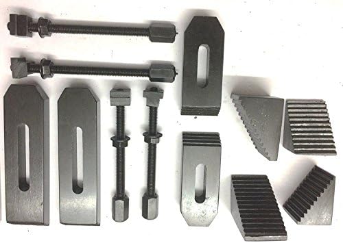 24 PCS Kit de grampo Conjunto M6 para mesas rotativas, mesas de moagem, placas de rosto e deslizamento vertical