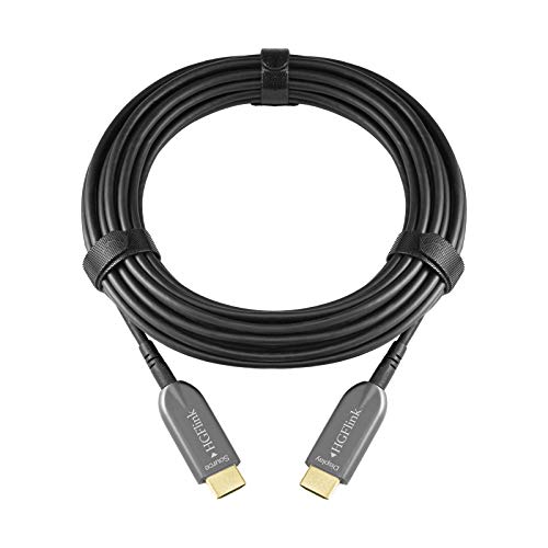 Hgflink 8K HDMI 2.1 Cabo de fibra óptica 65ft Ultra HD Suporte dinâmico HDR EARC 8K60Hz 4K120Hz 48Gbps HDCP 2.2 compatível