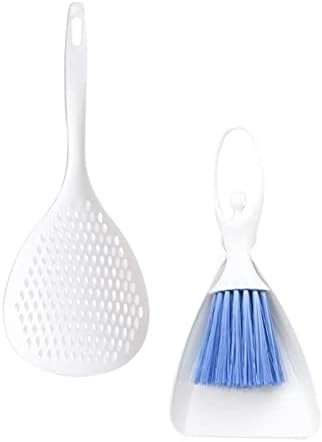 Petsola Dustpan e pincel rígido Conjunto de acessórios multifuncionais portáteis Brush de limpeza para canharia de canhário