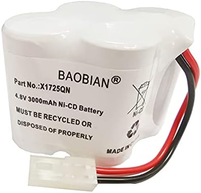 BAOBIAN X1725QN BATERIA 4.8V 3000MAH NI-CD Compatível com Euro Pro Shark V1700Z VX1 Vac-V1930 V1930 X8905 Volador