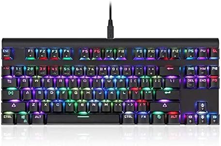 XKUN TECHADO MECÂNICO OUTEMU RED AZUL SWITCH 87 TENAS NKRO RGB LARGA BENVIDO TACHOLO DE JOGOS MECÂNICOS DO GAME para PC/Mac Gamer, datilógrafo