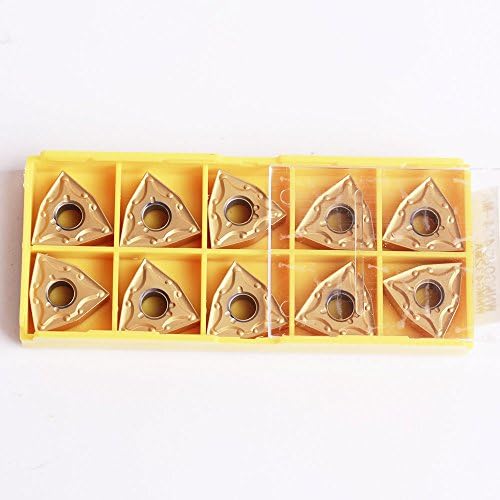 Ziming-1 10pcs WNMG080404- WNMG432 CNC Triangle Carboxing Inserções de moagem para processamento de aço, aço inoxidável, torneiras de torno